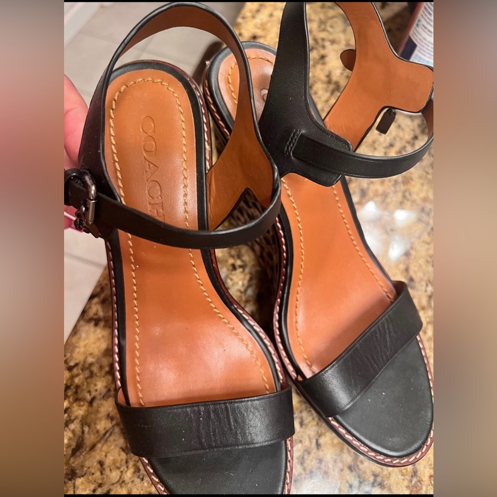 Coach wedge sandals